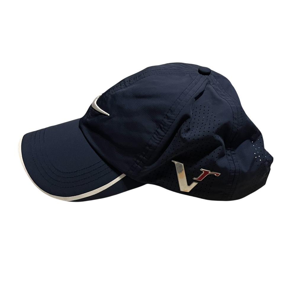 Nike Golf One Vapor Hat Mens Navy Blue Perforated Performance Adjustable Cap - Picture 2 of 9
